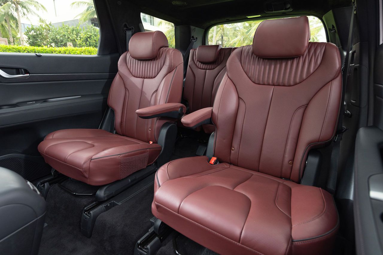 Ghế da nappa - điểm nhấn nội thất cao cấp của Hyundai Palisade